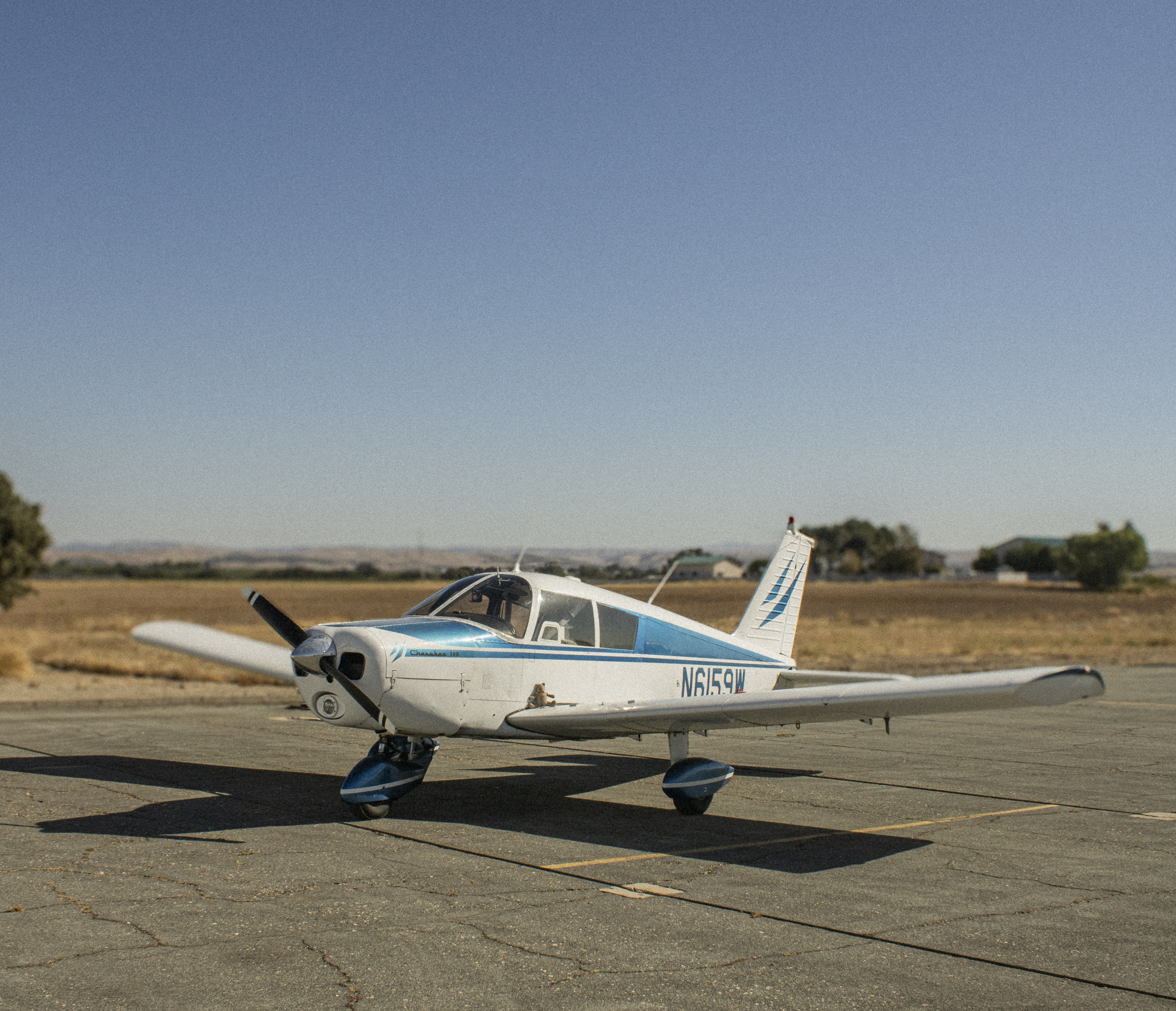 Baby Blue training airplane